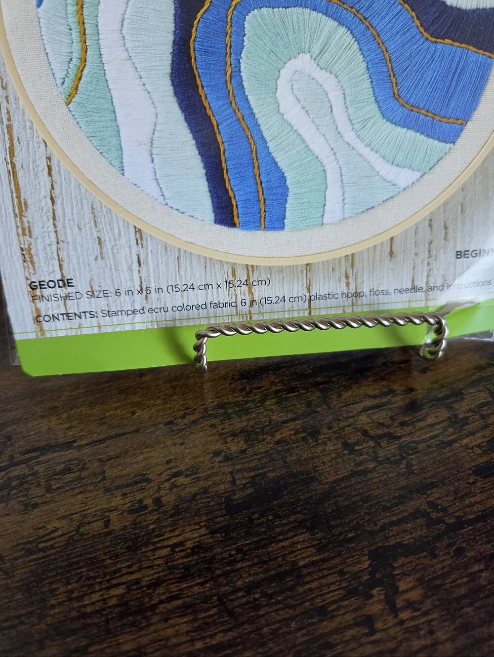 Plaid Bucilla Geode Stamped Embroidery Kit
